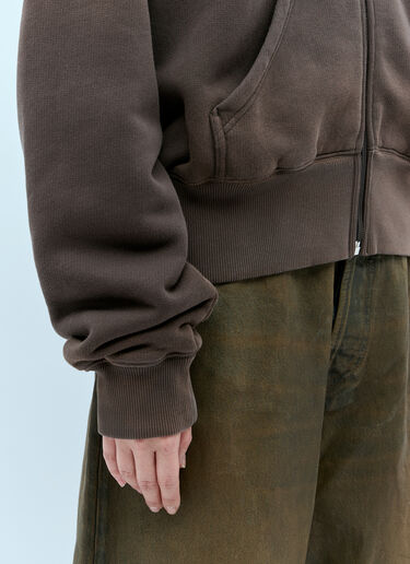 Acne Studios Dyed Hooded Sweatshirt Brown acn0254029
