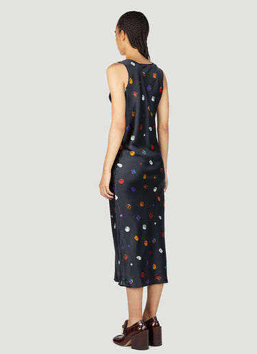ジェムストーンプリント シルクワンピース Sportmax ジェムストーンプリント シルクワンピース ブラック spx0253014