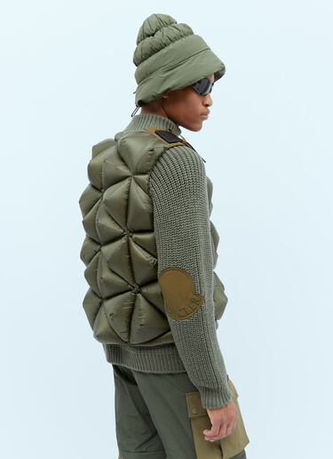 Moncler x Pharrell Williams ホーリーダウンベスト グリーン mpw0154003