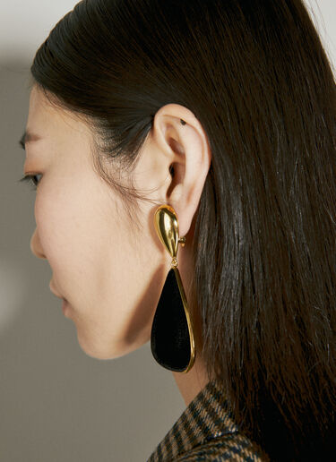 Saint Laurent アワーグラスイヤリング ブラック sla0253166