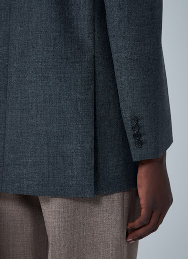 Double-Breasted Wool Blazer Saint Laurent Double-Breasted Wool Blazer Black sla0162007