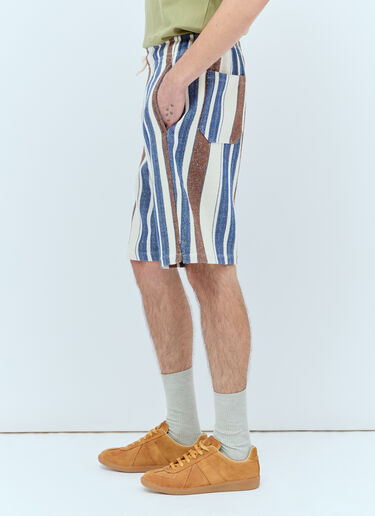 A.P.C. Paul Striped Shorts Blue apc0156011