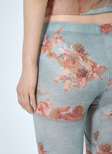 LN-CC® - Vivienne Westwood: Printed Leggings - Light Blue Vivienne Westwood Printed Leggings Light Blue vvw0265019