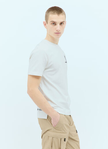 Moncler Grenoble 徽标贴花 T 恤 白色 mog0155008
