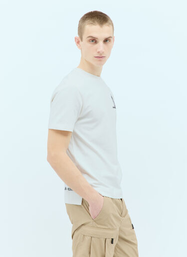 Moncler Grenoble Logo Applique T-Shirt White mog0155008