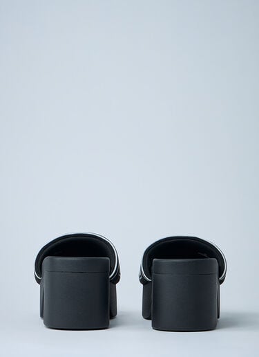 Alexander Wang Logo Motif Platform Sandals Black awg0261025