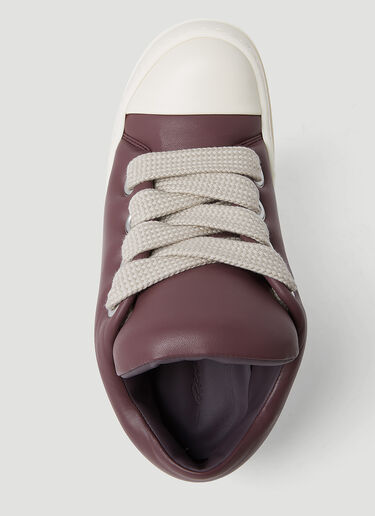 Rick Owens Jumbo Laces Padded Sneakers Burgundy ric0253042