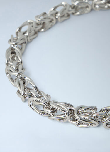 TOTEME Byzantine Link Statement Collar Necklace Silver tot0263095