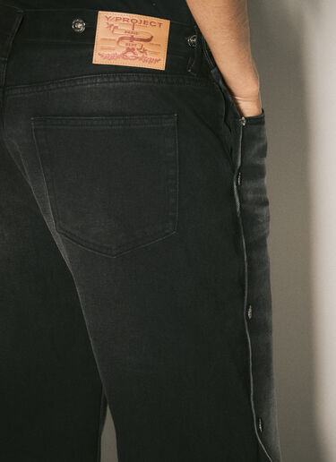 Y/Project Collapsed Waist Jeans Black ypr0358016
