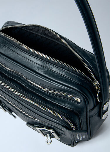 LN-CC® - Acne Studios: Camero Party Belts Shoulder Bag - Black Acne Studios Camero Party Belts Shoulder Bag Black acn0265032