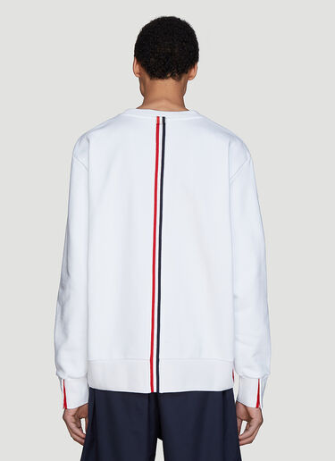 Thom Browne Stripe Sweatshirt White thb0135006