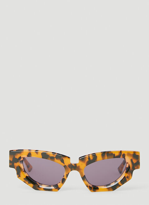 Kuboraum F5 Tortoiseshell Sunglasses Yellow kub0354009