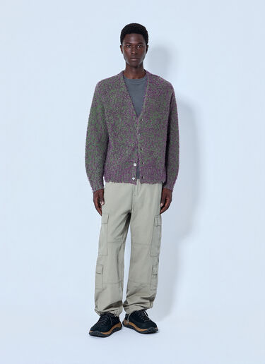 LN-CC® - Stüssy: Textured Cardigan - Purple Stüssy Textured Cardigan Purple sts0164035