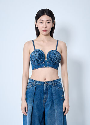 Jean Paul Gaultier Denim Bra Ecru jpg0260002