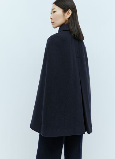 Chloé Short Cape Coat Navy chl0255005