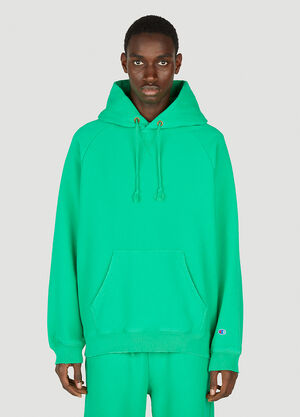 Champion Logo Embroidered Hooded Sweatshirt Green cha0152016