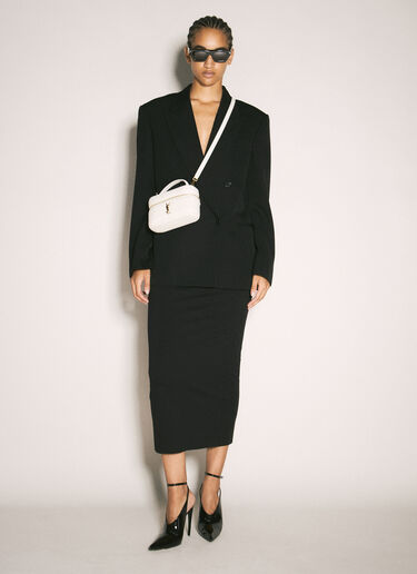 Saint Laurent Gaby Vanity Shoulder Bag White sla0257120