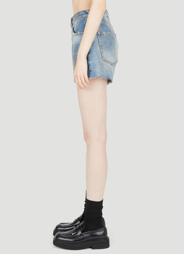 Maison Margiela Distressed Denim Shorts Blue mla0253003