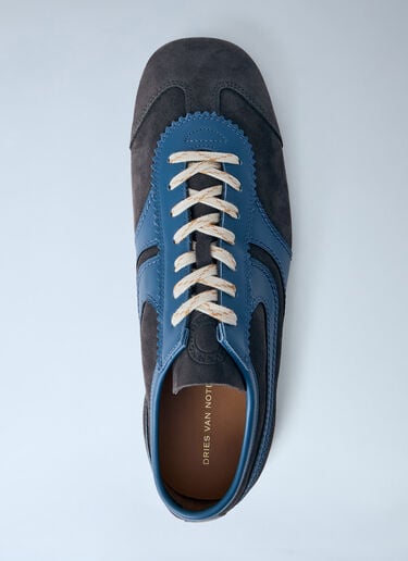 Dries Van Noten Suede Trimmed Sneakers Grey dvn0163027