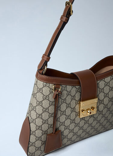 Gucci Large Padlock Shoulder Bag Beige guc0261003