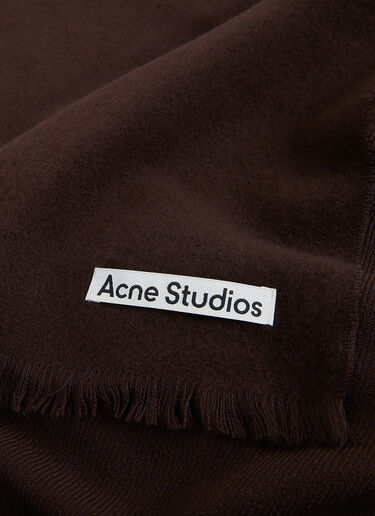 Acne Studios Wool Scarf Brown acn0148074