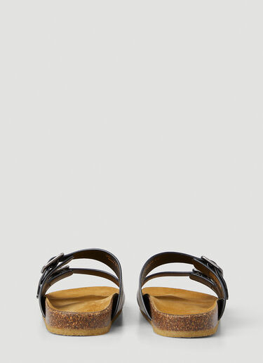Jimmy Flat Sandals Saint Laurent Jimmy Flat Sandals Brown sla0149030