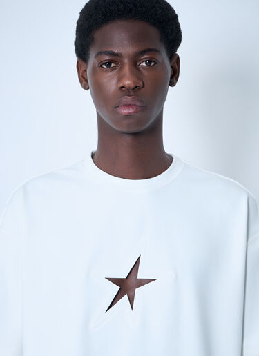 Mugler Cut-Out T-Shirt White mug0160008