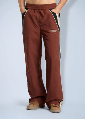 Palm Angels Hollywood Nylon Pants Brown pma0166286