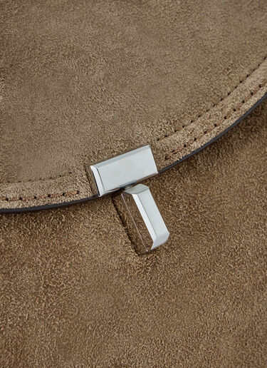 LN-CC® - Toteme: T-Lock Suede Top Handle - Brown Toteme T-Lock Suede Top Handle Brown tot0265092