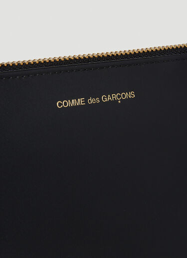 Comme des Garçons Wallet Interior Print Zip Pouch Black cdw0352004