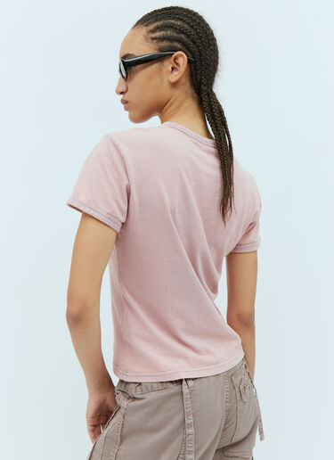 Acne Studios Blurred Logo T-Shirt Pink acn0254037