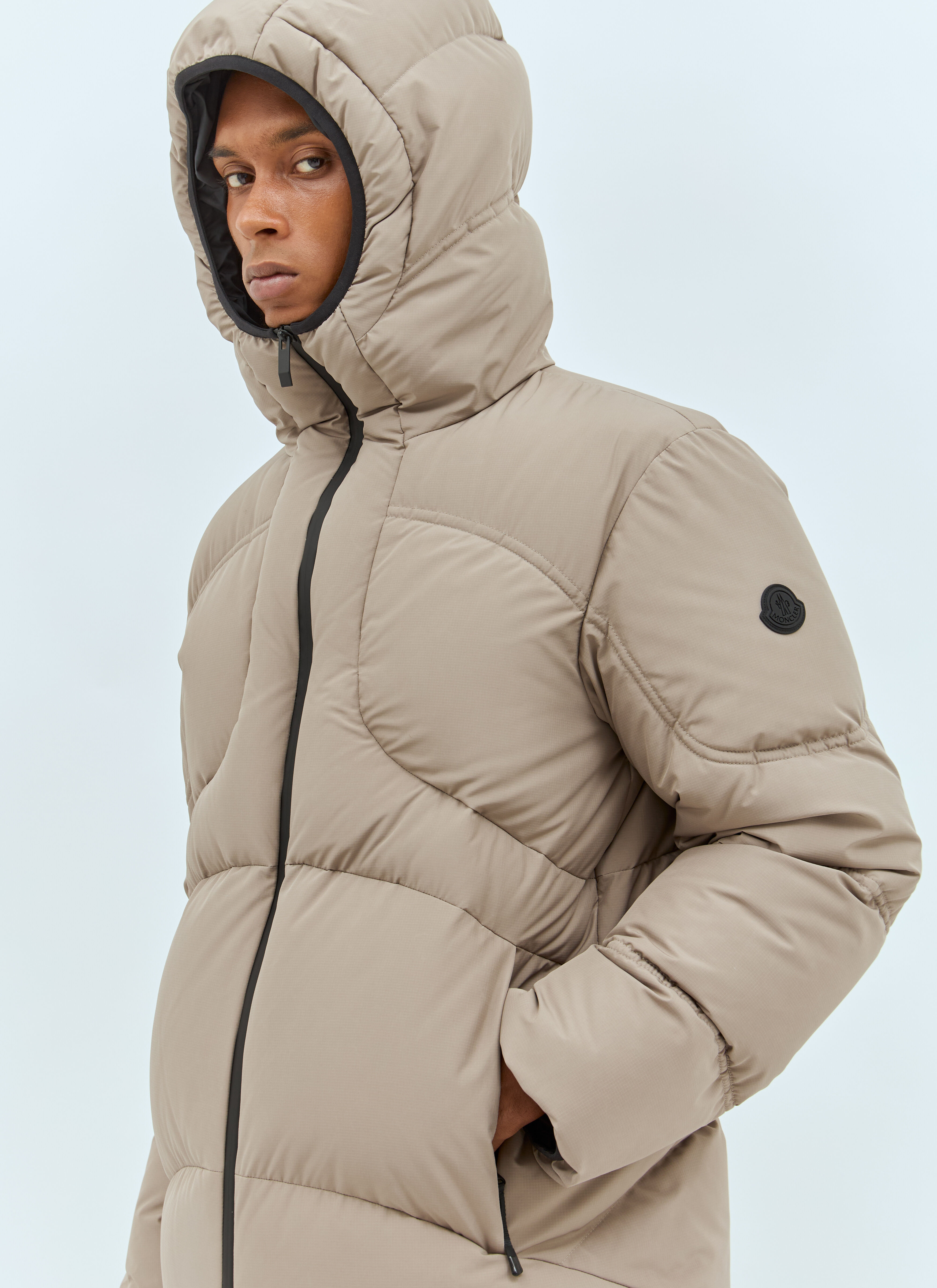Moncler Men s Peller Short Down Jacket in Beige LN CC