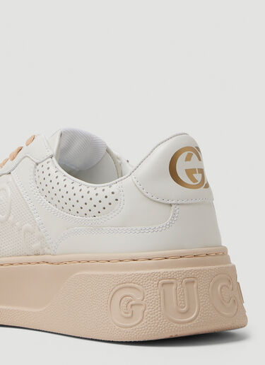 Gucci GG 压纹运动鞋 白 guc0250118