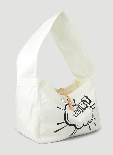 Comme des Garçons SHIRT Printed Messenger Shoulder Bag White cdg0148007