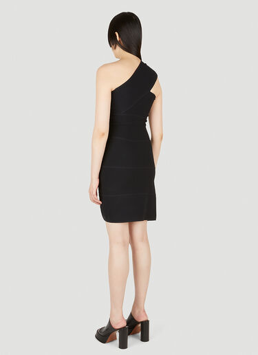 Flat Rib Spiral Dress Bottega Veneta Flat Rib Spiral Dress Black bov0248056