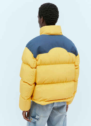 Moncler x Palm Angels Nevis Short Down Jacket Yellow mpa0155003