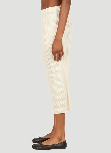 Pleats Please Issey Miyake Plissé Basic Skirt Cream plp0251013