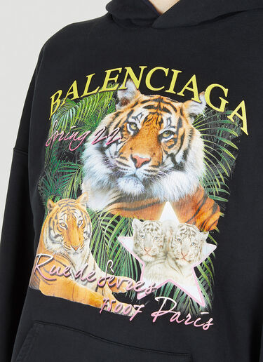 Balenciaga 양면 후드 스웻셔츠 블랙 bal0247037