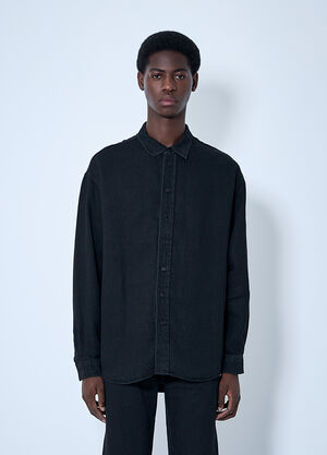 The Row Penn Shirt Black row0160006