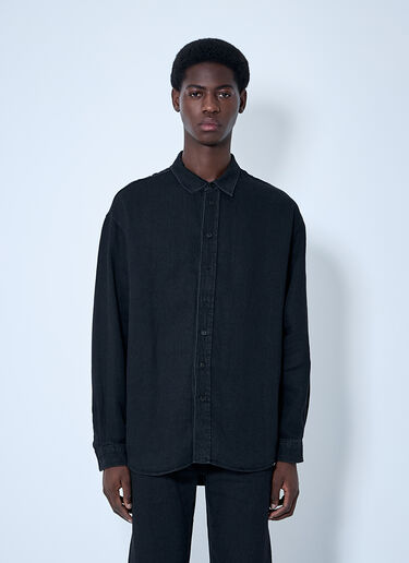 The Row Penn Shirt Black row0160006