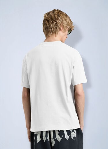 Palm Angels Brushed Palm Tree Regular Tee White pma0166110