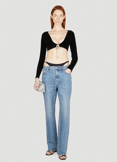 Alexander Wang Bikini Low Rise Jeans Blue awg0251033