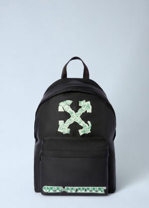 Off-White Money Print Heritage Backpack Black ofw0160104