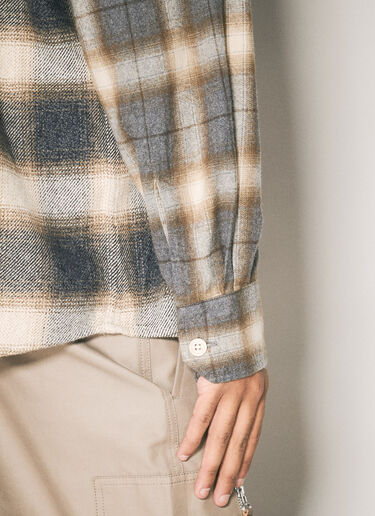 Our Legacy Above Stripe Shirt Grey our0158001