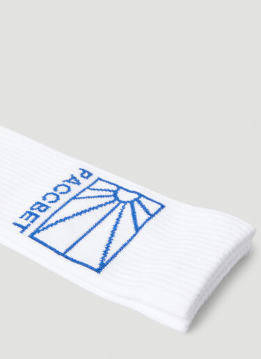 Rassvet Logo Intarsia Socks White rsv0148038