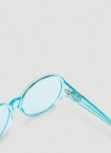 Gucci Oversized Round Frame Sunglasses Blue guc0243193