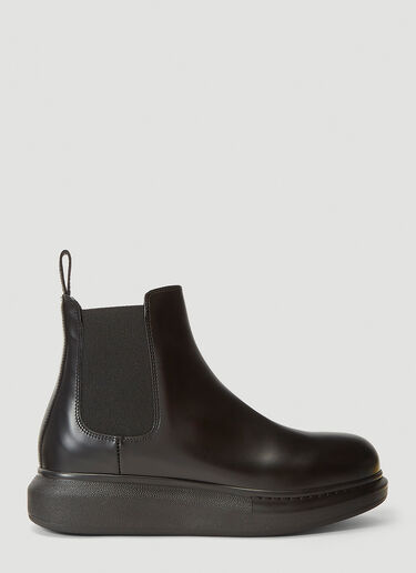Alexander McQueen Leather Chelsea Boots Black amq0241063