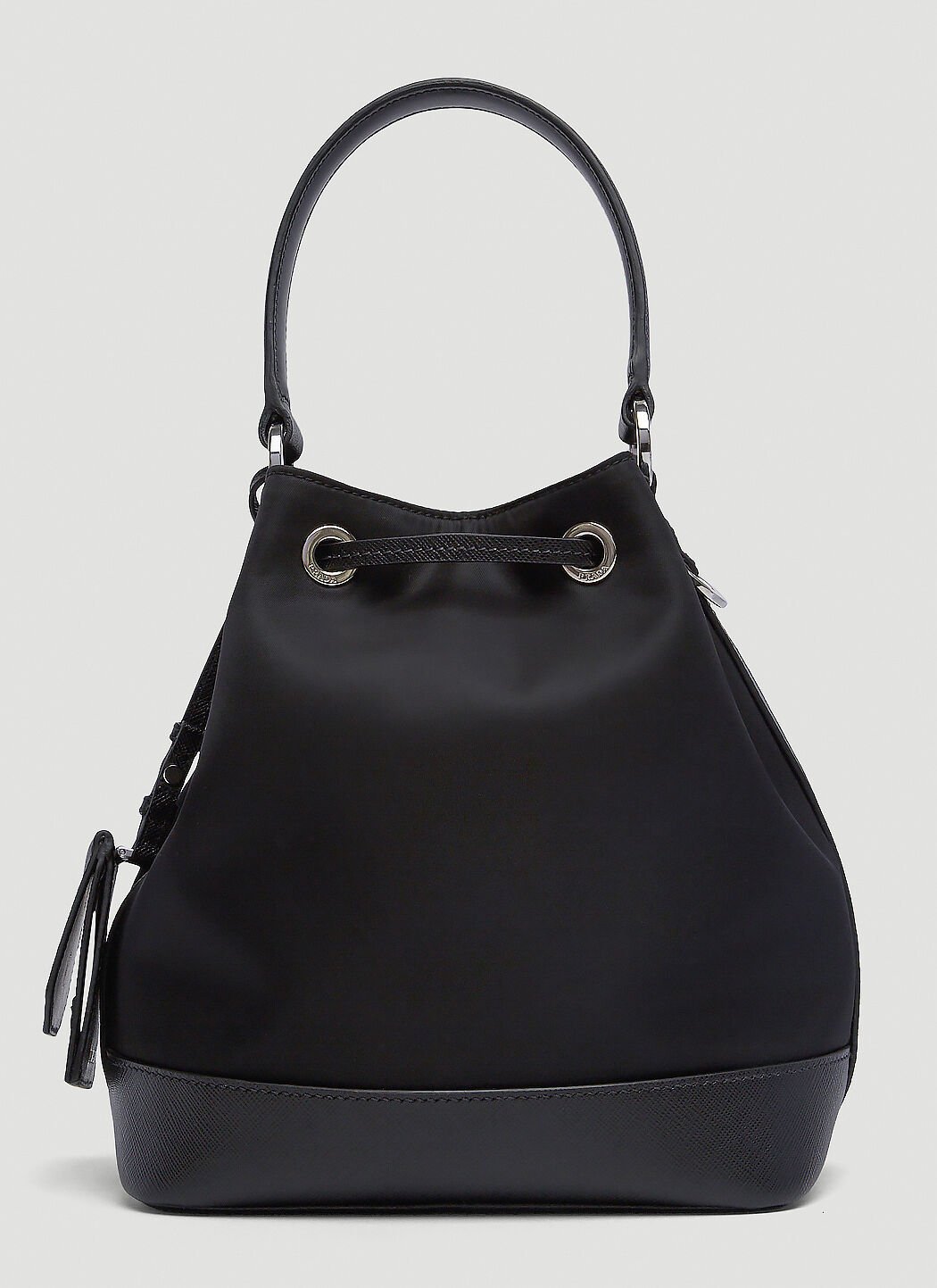 Prada mini 2025 bucket bag nylon