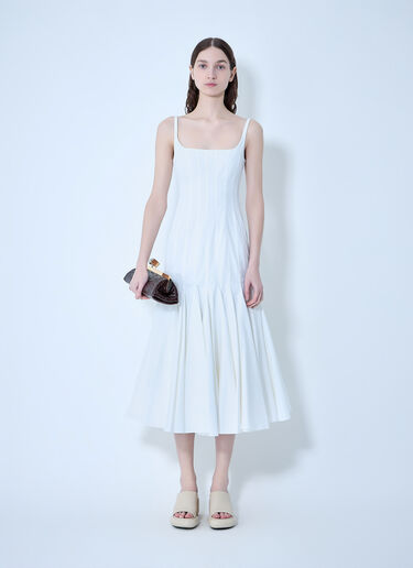 Jacquemus La Robe Agave Midi Dress White jac0264027