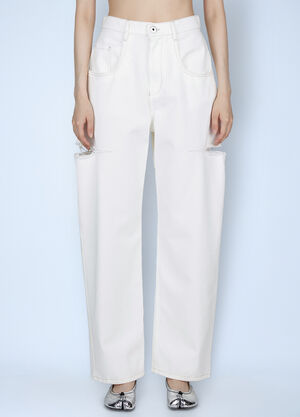 Maison Margiela Distressed Pants Grey mla0259009